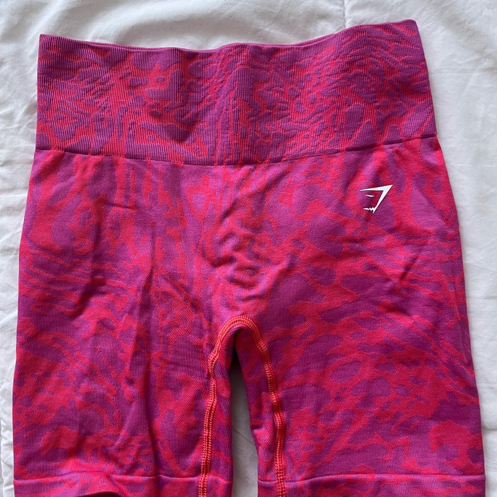 Gymshark Pink Athletic Shorts High Waist Moisture-Wicking